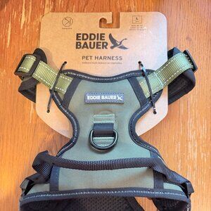 Eddie Bauer Large Green Pet Walking Harness Reflective Adjustable NEW